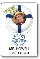 Mr. Howell Gilligans Island ID Badge Cosplay party Accessory